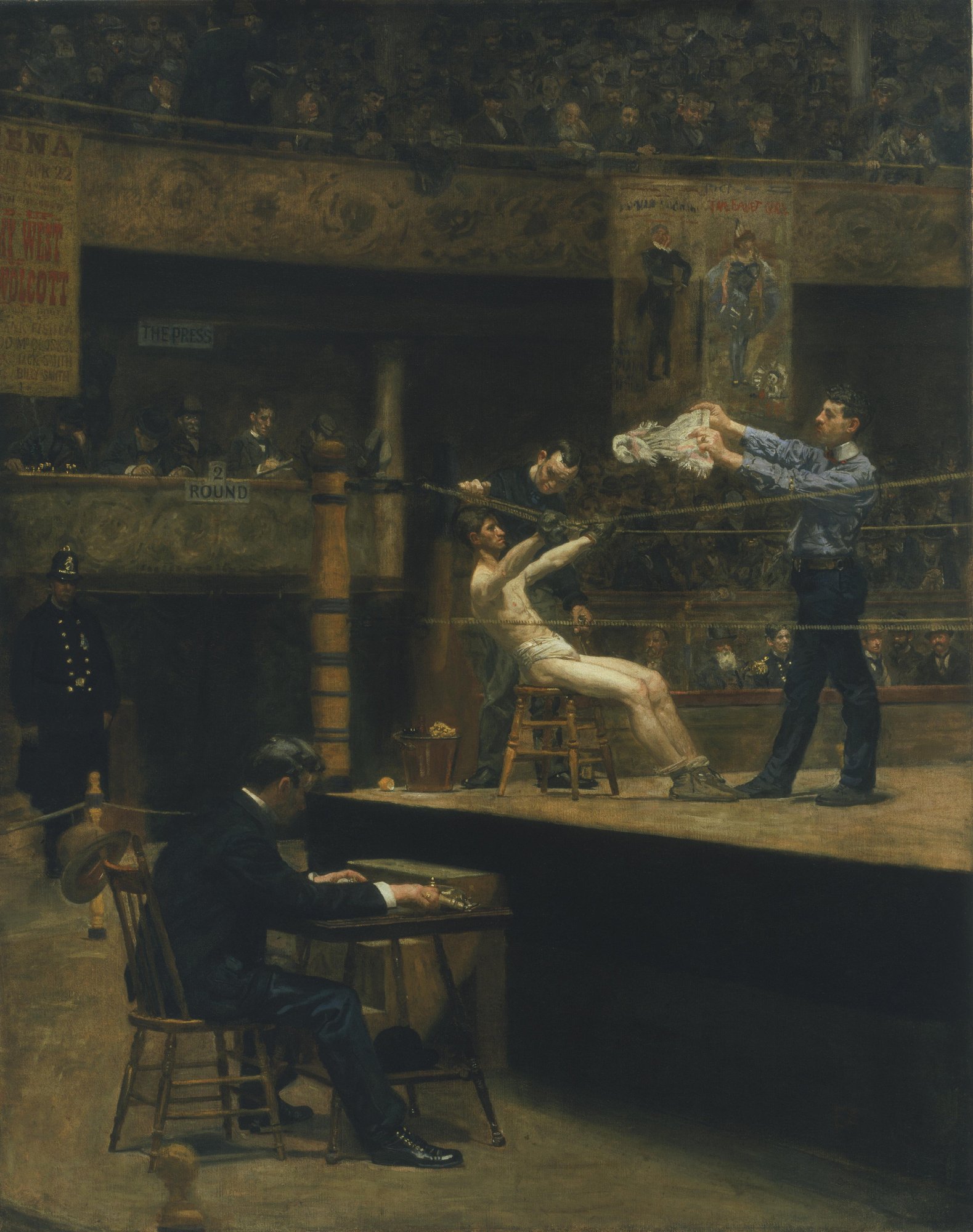 Between Rounds — Thomas Eakins, 1898–1899